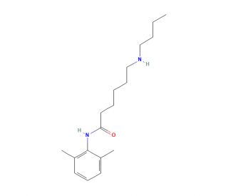 6-(Butylamino)-N-(2,6-dimethylphenyl)hexanamide (CAS 1330172-81-0) - chemical structure image