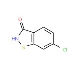6-Chloro-1,2-benzisothiazol-3(2H)-one (CAS 70-10-0) - chemical structure image