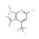 6-Chloro-1,3-dimethyl-4-(trifluoromethyl)-1H-pyrazolo[3,4-b]pyridine - chemical structure image
