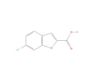 6-Chloro-1-benzofuran-2-carboxylic Acid (CAS 442125-04-4) - chemical structure image