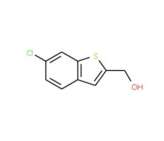 (6-Chloro-1-benzothiophen-2-yl)methanol - chemical structure image