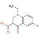 6-chloro-1-ethyl-4-oxo-1,4-dihydroquinoline-3-carboxylic acid - chemical structure image