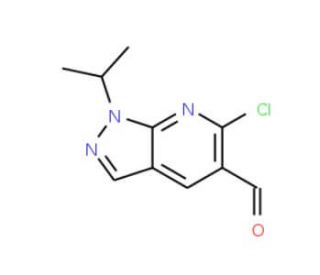 6-chloro-1-isopropyl-1H-pyrazolo[3,4-b]pyridine-5-carbaldehyde - chemical structure image