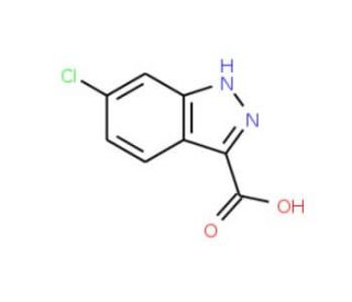 6-Chloro-1H-indazole-3-carboxylic acid (CAS 129295-31-4) - chemical structure image