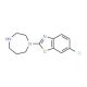 6-Chloro-2-(1,4-diazepan-1-yl)-1,3-benzoxazole - chemical structure image