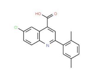 6-Chloro-2-(2,5-dimethylphenyl)quinoline-4-carboxylic acid (CAS 897559-93-2) - chemical structure image