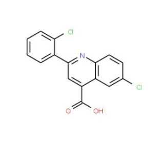 6-Chloro-2-(2-chlorophenyl)quinoline-4-carboxylic acid (CAS 590376-91-3) - chemical structure image