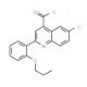 6-chloro-2-(2-propoxyphenyl)quinoline-4-carbonyl chloride - chemical structure image