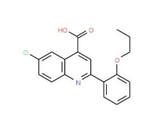 6-Chloro-2-(2-propoxyphenyl)quinoline-4-carboxylic acid - chemical structure image