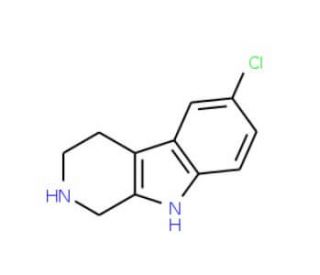 6-Chloro-2,3,4,9-tetrahydro-1H-beta-carboline (CAS 23046-68-6) - chemical structure image