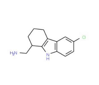 (6-Chloro-2,3,4,9-tetrahydro-1H-carbazol-1-yl)-methylamine - chemical structure image