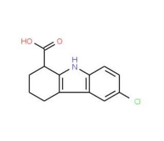 6-Chloro-2,3,4,9-tetrahydro-1H-carbazole-1-carboxylic acid - chemical structure image