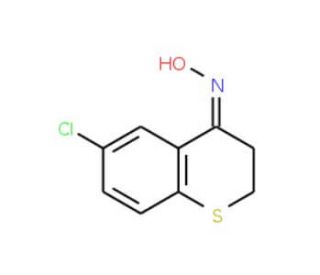 6-Chloro-2,3-dihydro-4H-thiochromen-4-one oxime - chemical structure image