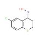 6-Chloro-2,3-dihydro-4H-thiochromen-4-one oxime - chemical structure image