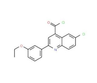 6-chloro-2-(3-ethoxyphenyl)quinoline-4-carbonyl chloride - chemical structure image