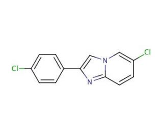 6-Chloro-2-(4-chlorophenyl)imidazo[1,2-a]pyridine (CAS 88964-99-2) - chemical structure image