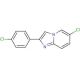 6-Chloro-2-(4-chlorophenyl)imidazo[1,2-a]pyridine (CAS 88964-99-2) - chemical structure image
