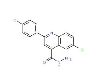 6-Chloro-2-(4-chlorophenyl)quinoline-4-carbohydrazide - chemical structure image