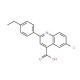 6-Chloro-2-(4-ethylphenyl)quinoline-4-carboxylic acid (CAS 897559-96-5) - chemical structure image