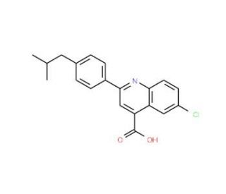 6-Chloro-2-(4-isobutylphenyl)quinoline-4-carboxylic acid - chemical structure image