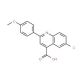 6-Chloro-2-(4-methoxyphenyl)quinoline-4-carboxylic acid (CAS 116734-25-9) - chemical structure image