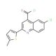 6-chloro-2-(5-methyl-2-thienyl)quinoline-4-carbonyl chloride - chemical structure image