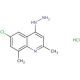6-Chloro-2,8-dimethyl-4-hydrazinoquinoline hydrochloride (CAS 1170135-66-6) - chemical structure image
