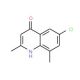 6-Chloro-2,8-dimethyl-4-quinolinol (CAS 21629-49-2) - chemical structure image