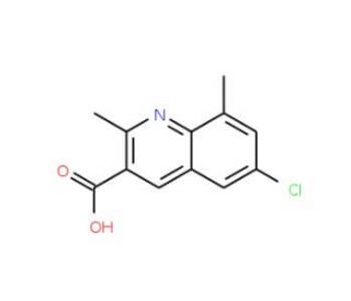 6-Chloro-2,8-dimethylquinoline-3-carboxylic acid (CAS 948289-26-7) - chemical structure image