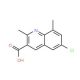 6-Chloro-2,8-dimethylquinoline-3-carboxylic acid (CAS 948289-26-7) - chemical structure image