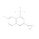 6-Chloro-2-cyclopropyl-4-(trifluoromethyl)-quinoline (CAS 391860-73-4) - chemical structure image