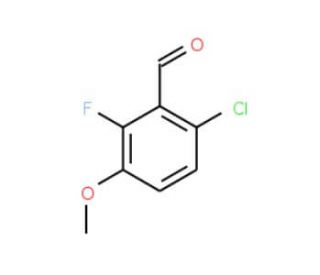 6-Chloro-2-fluoro-3-methoxybenzaldehyde (CAS 112641-64-2) - chemical structure image