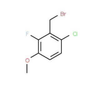 6-Chloro-2-fluoro-3-methoxybenzyl bromide (CAS 886499-73-6) - chemical structure image