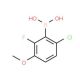 6-Chloro-2-fluoro-3-methoxyphenylboronic acid (CAS 867333-04-8) - chemical structure image