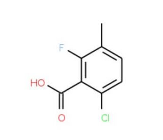 6-Chloro-2-fluoro-3-methylbenzoic acid (CAS 32890-90-7) - chemical structure image