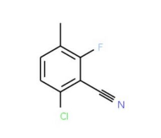 6-Chloro-2-fluoro-3-methylbenzonitrile (CAS 886502-19-8) - chemical structure image