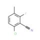 6-Chloro-2-fluoro-3-methylbenzonitrile (CAS 886502-19-8) - chemical structure image