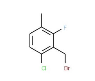 6-Chloro-2-fluoro-3-methylbenzyl bromide - chemical structure image