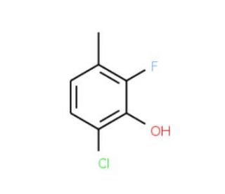 6-Chloro-2-fluoro-3-methylphenol (CAS 261762-91-8) - chemical structure image