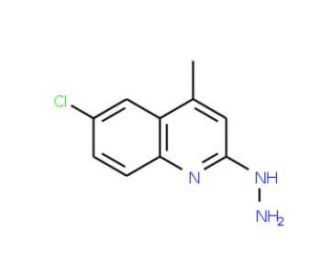 6-chloro-2-hydrazino-4-methylquinoline (CAS 21703-54-8) - chemical structure image