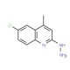 6-chloro-2-hydrazino-4-methylquinoline (CAS 21703-54-8) - chemical structure image