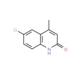 6-Chloro-2-hydroxy-4-methylquinoline (CAS 2585-04-8) - chemical structure image