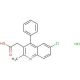 (6-chloro-2-methyl-4-phenylquinolin-3-yl)acetic acid hydrochloride - chemical structure image