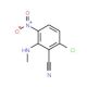 Struttura molecolare di 6-Chloro-2-(methylamino)-3-nitrobenzenecarbonitrile, Numero CAS: 333458-39-2 6-Chloro-2-(methylamino)-3-nitrobenzenecarbonitrile (CAS 333458-39-2) - chemical structure image