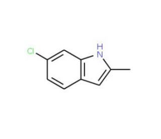6-Chloro-2-methylindole (CAS 6127-17-9) - chemical structure image