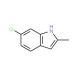 6-Chloro-2-methylindole (CAS 6127-17-9) - chemical structure image