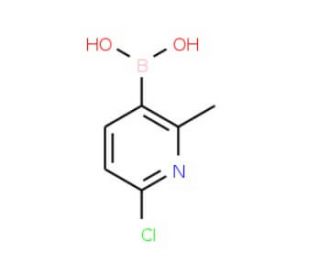 6-Chloro-2-methylpyridine-3-boronic acid (CAS 913836-15-4) - chemical structure image