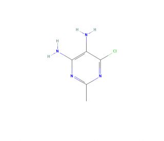 6-Chloro-2-methylpyrimidine-4,5-diamine (CAS 933-80-2) - chemical structure image