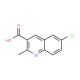 6-Chloro-2-methylquinoline-3-carboxylic acid (CAS 92513-40-1) - chemical structure image