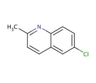 6-Chloro-2-methylquinoline (CAS 92-46-6) - chemical structure image